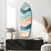 Colors of the Sea Glass Wall Art.