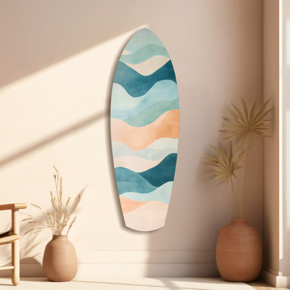 Colors of the Sea Glass Wall Art.