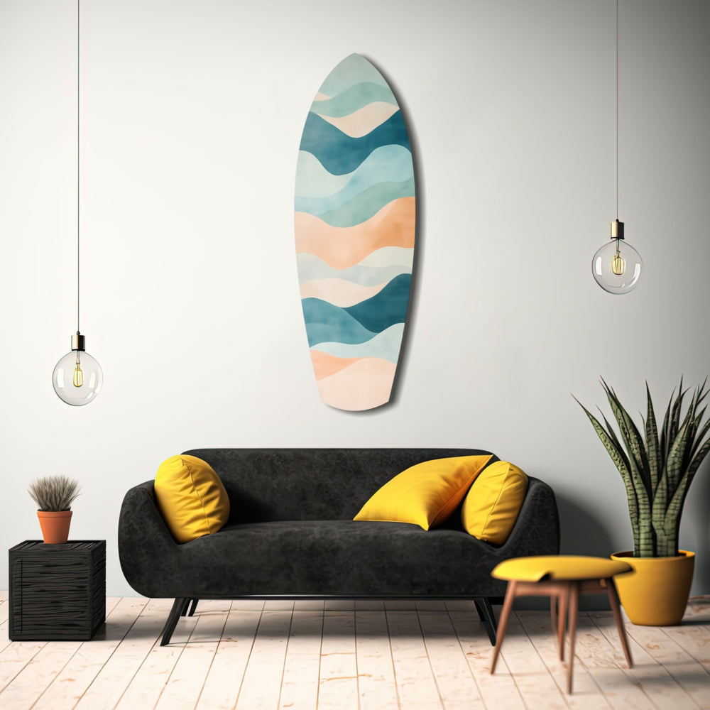Colors of the Sea Glass Wall Art.