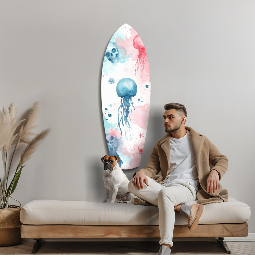 JellyFish Glass Wall Art.