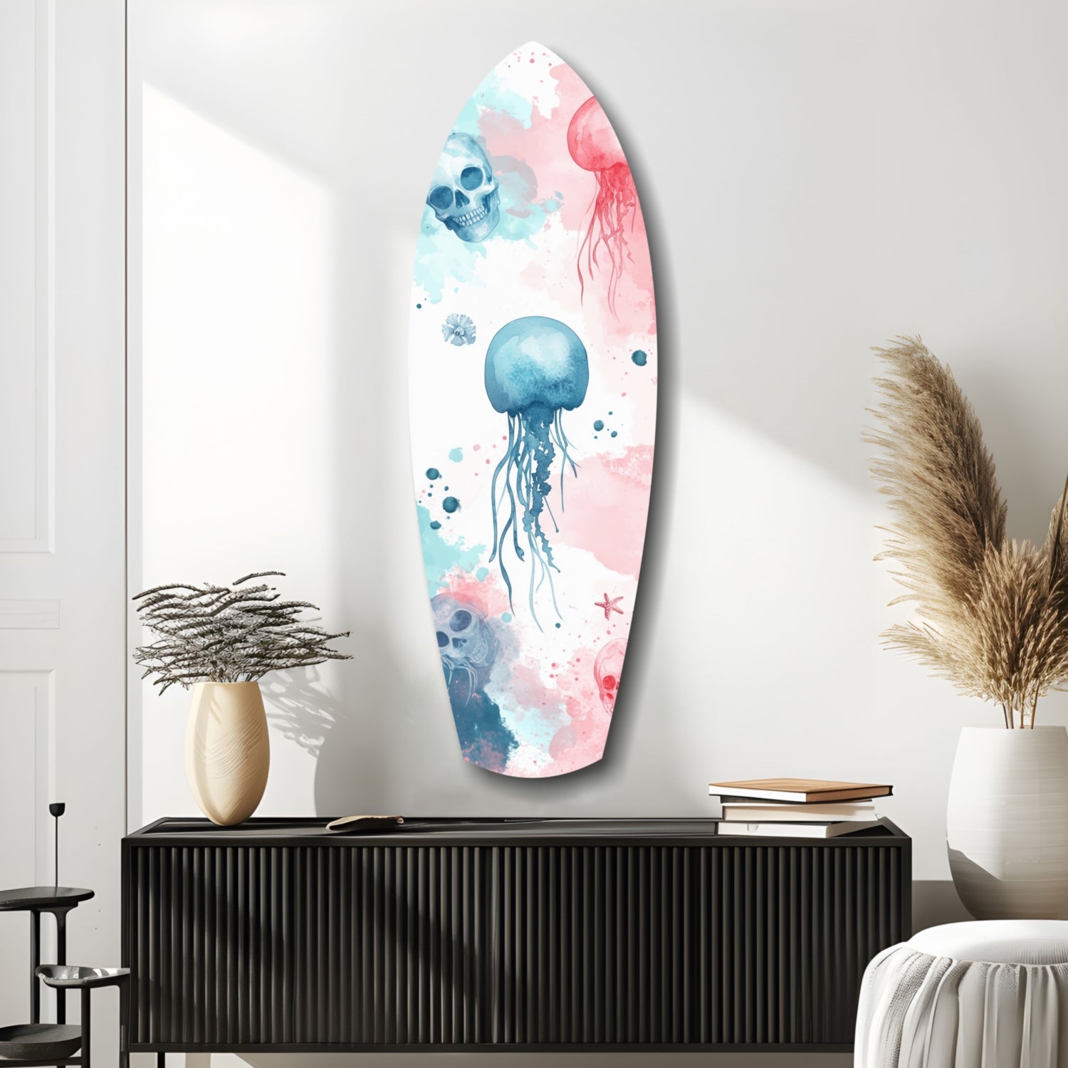 JellyFish Glass Wall Art.