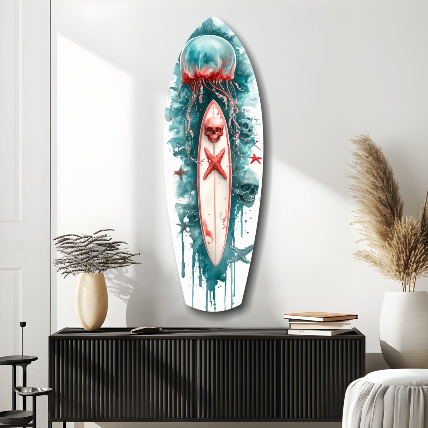 JellyFish Glass Wall Art.