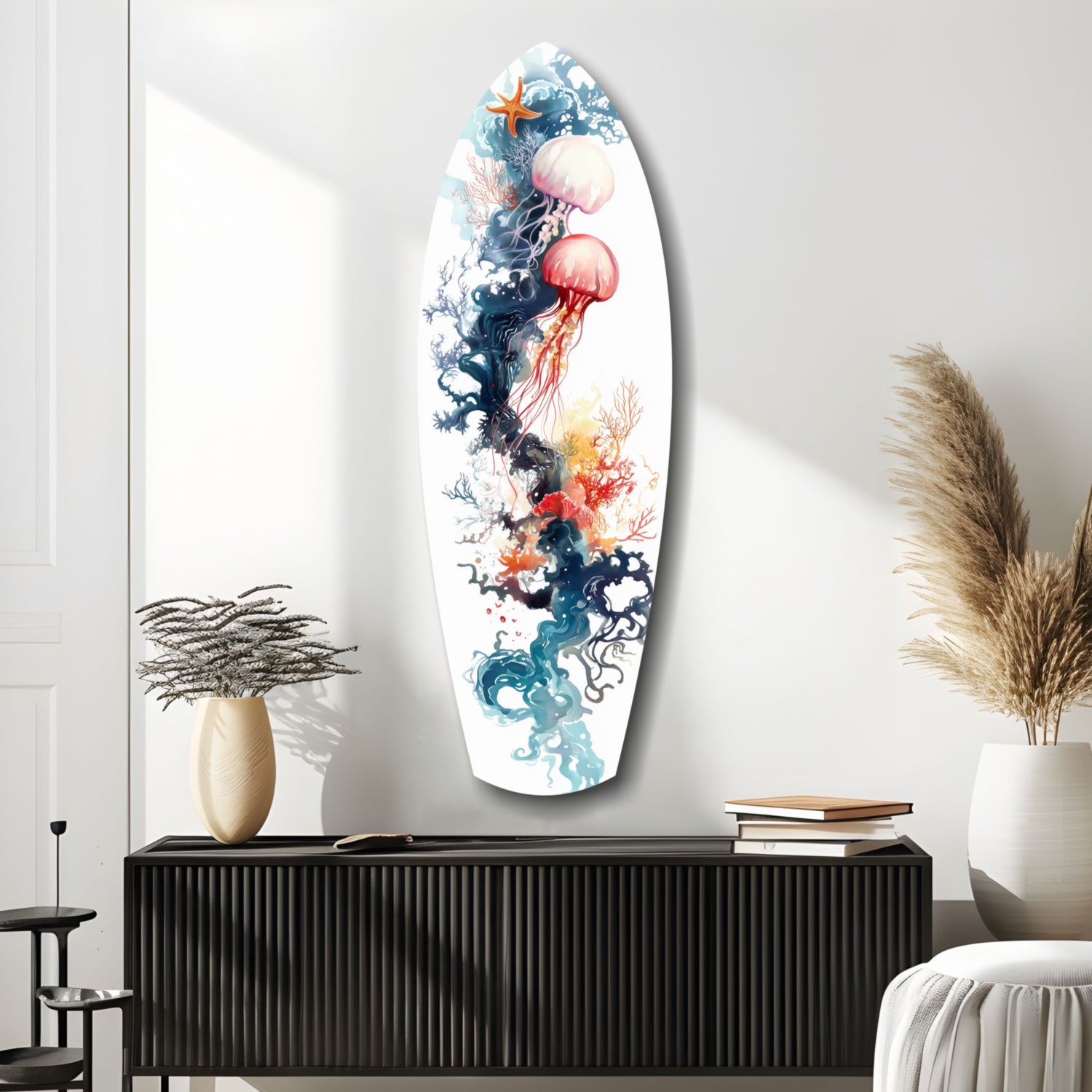 JellyFish Glass Wall Art.