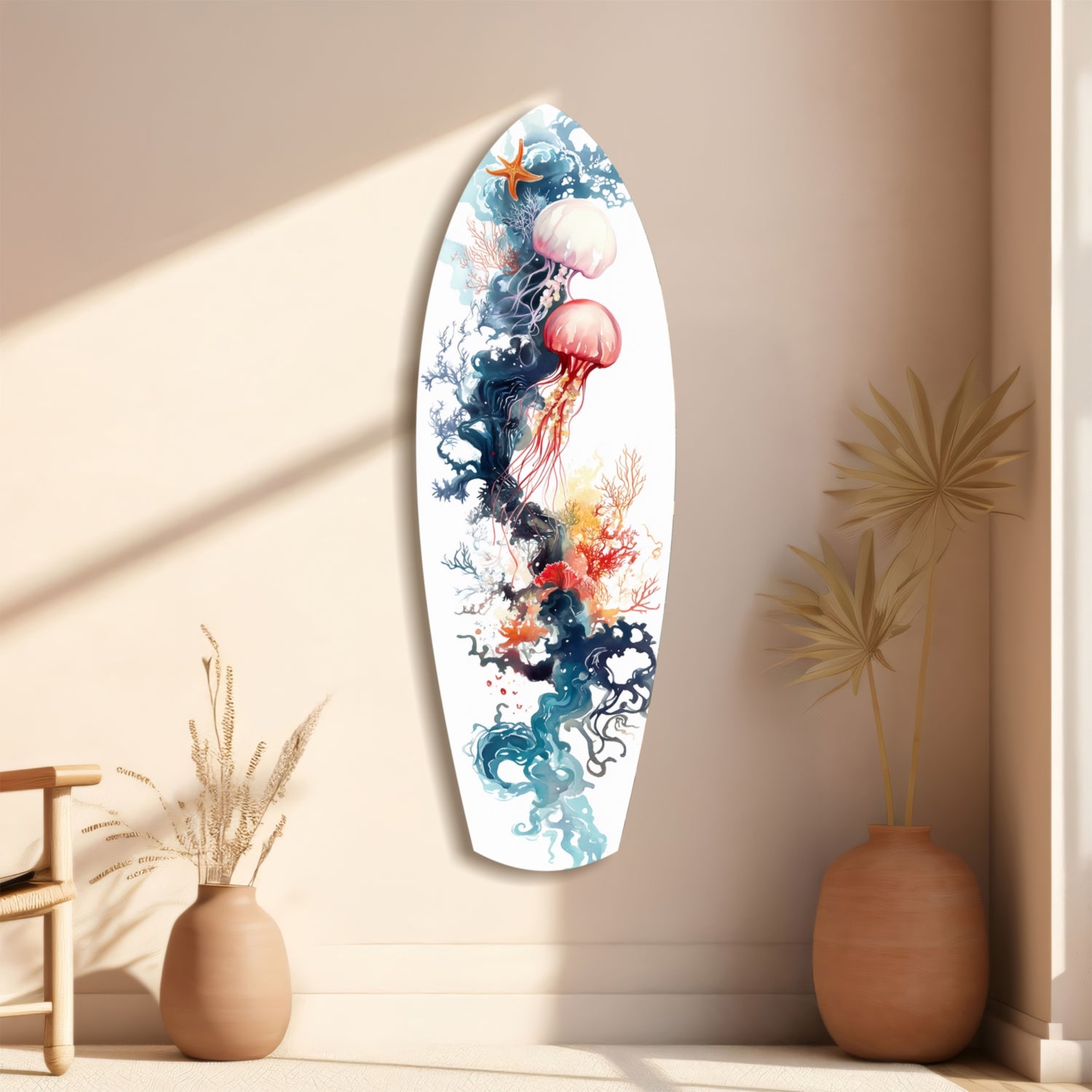 JellyFish Glass Wall Art.