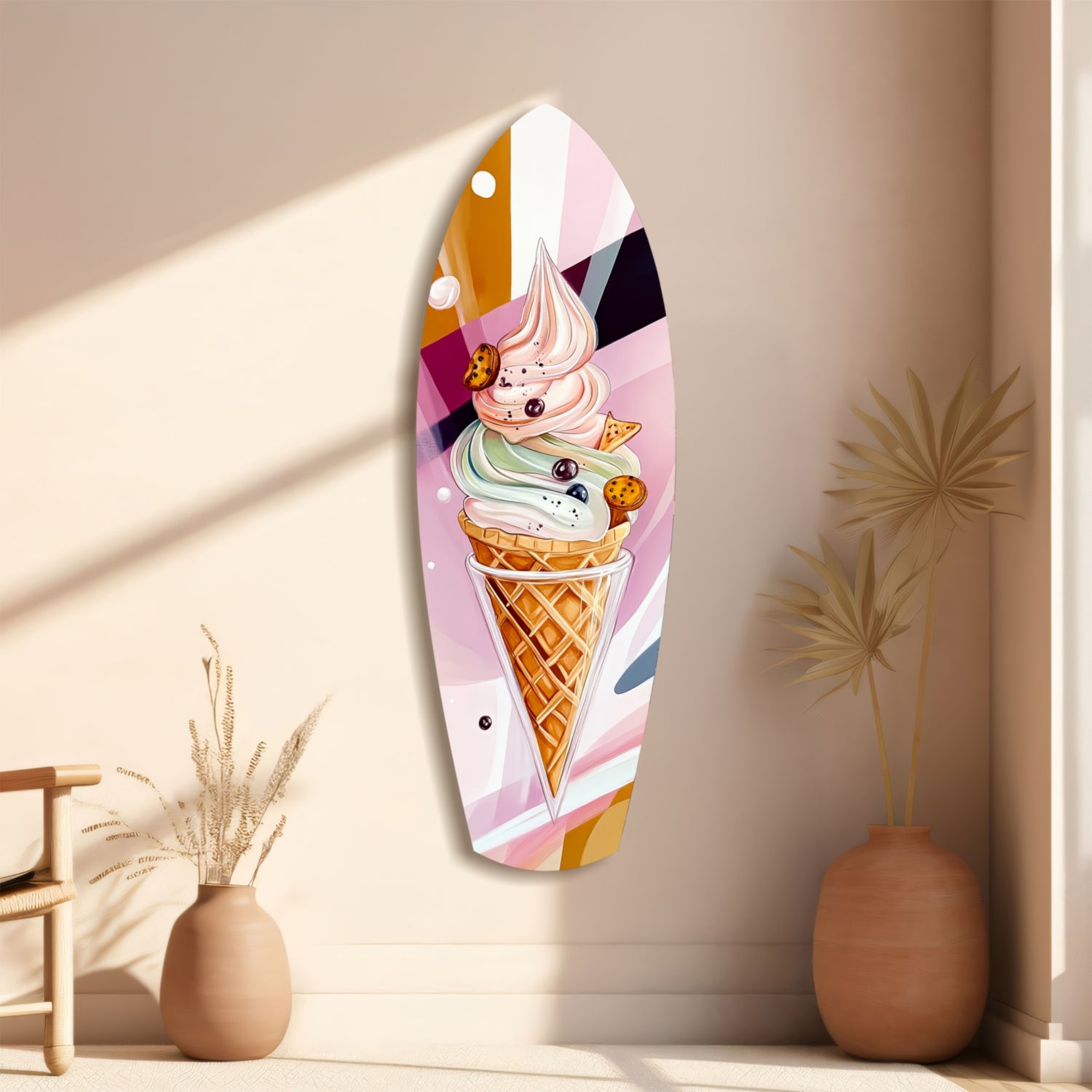 Icecream Dream Glass Wall Art.