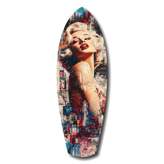 Vintage Dreams Blonde Starlet Glass Wall Art