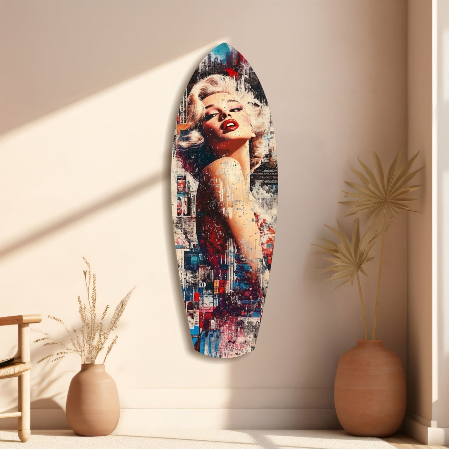 Marilyn Monroe Vintage Dreams Glass Wall Art.
