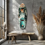 50s Vintage Garage Glass Wall Art.