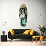 50s Vintage Garage Glass Wall Art.