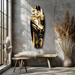 Golden Marilyn Monroe Glass Wall Art.