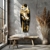 Golden Marilyn Monroe Glass Wall Art.