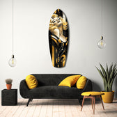 Golden Marilyn Monroe Glass Wall Art.