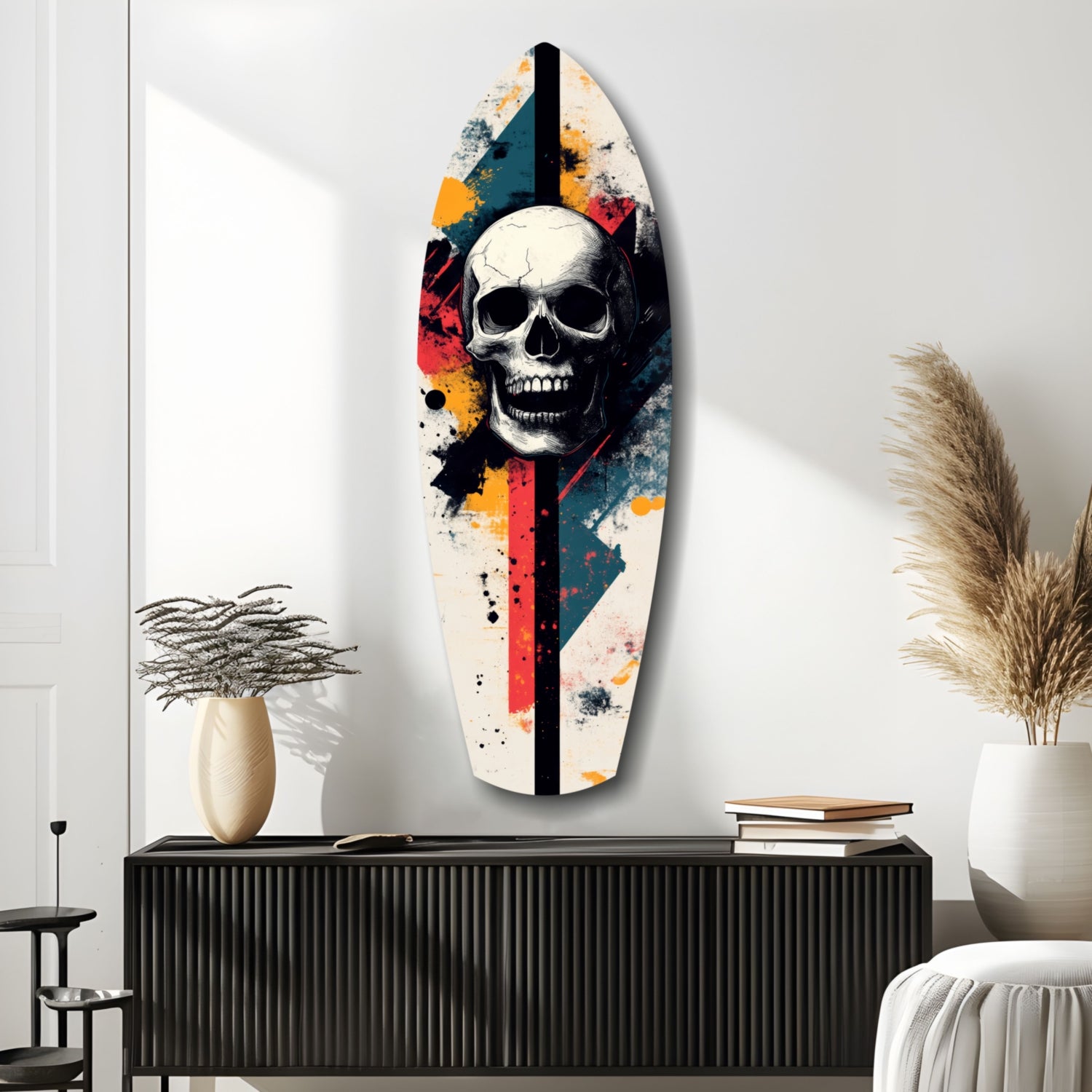 Skull Glass Wall Art.