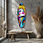 Vintage Woman Glass Wall Art.