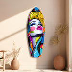 Vintage Woman Glass Wall Art.