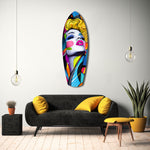 Vintage Woman Glass Wall Art.