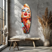 Marilyn Monroe Vintage Dreams Glass Wall Art.