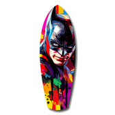Shadowed Vigilante Glass Wall Art.