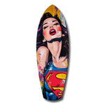 Supergirl Glass Wall Art.