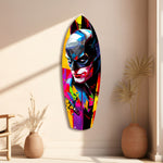 Shadowed Vigilante Glass Wall Art.
