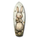 Cute Rabbit Glass Wall Art.
