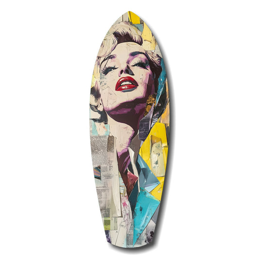 Golden Age Starlet Glass Wall Art