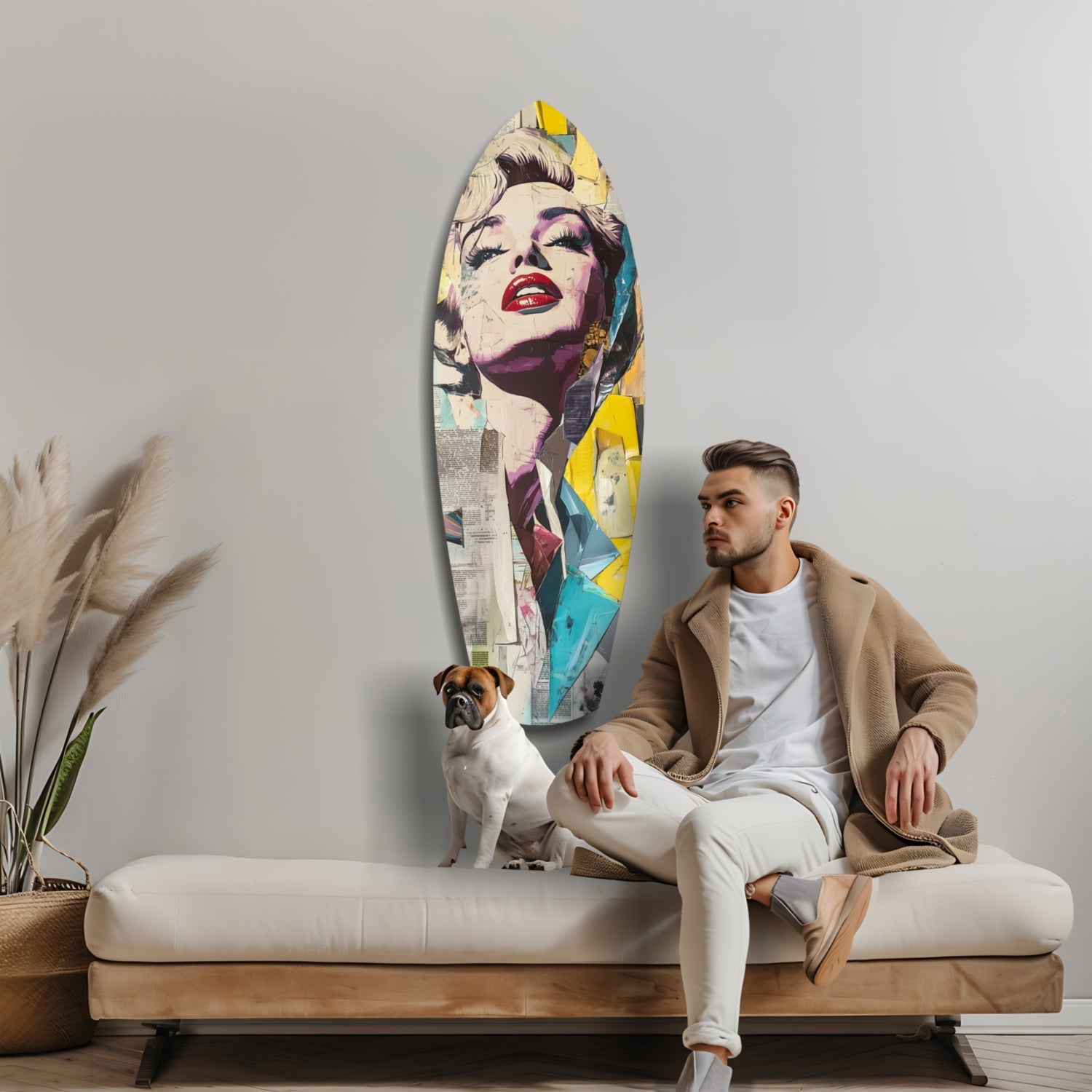 Marilyn Monroe Glass Wall Art.