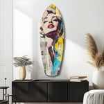 Marilyn Monroe Glass Wall Art.