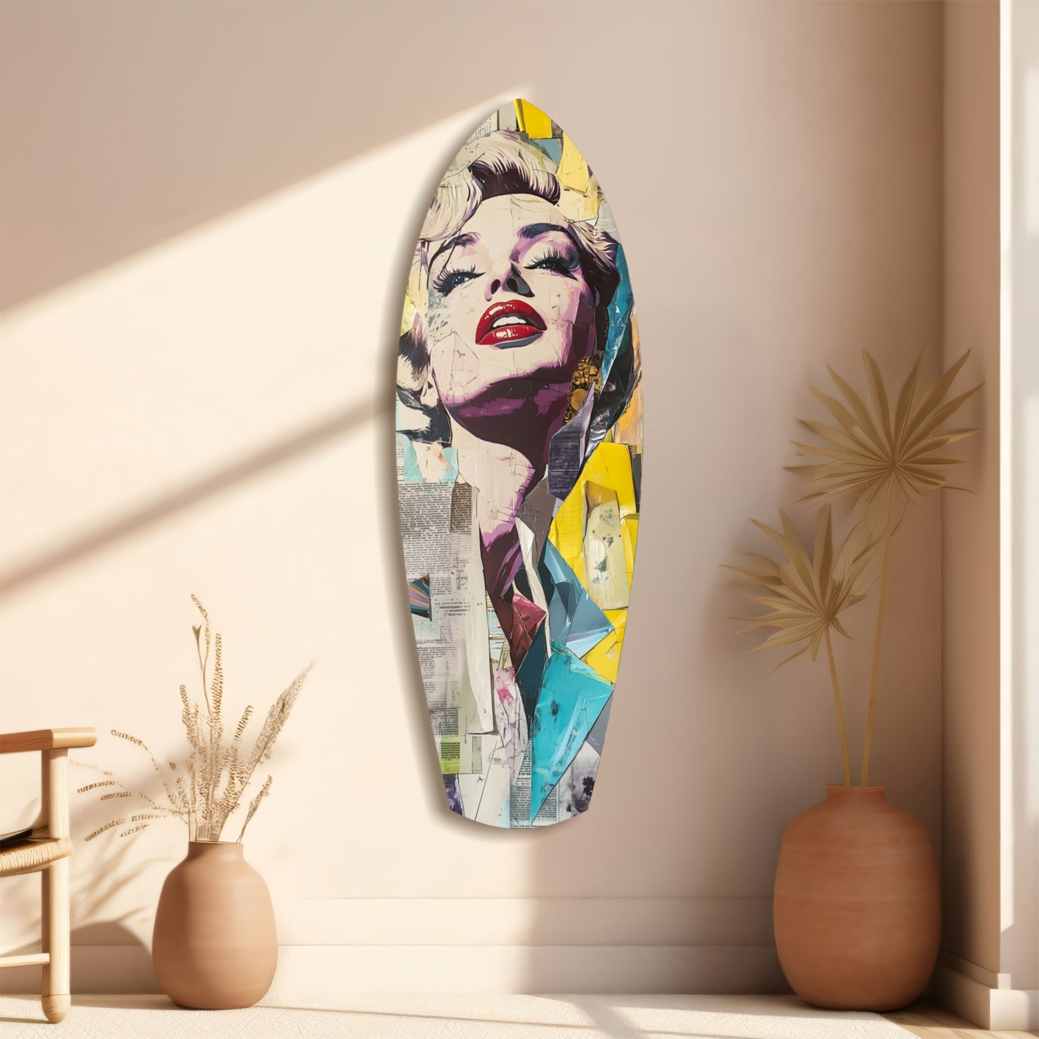 Marilyn Monroe Glass Wall Art.