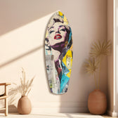 Marilyn Monroe Glass Wall Art.
