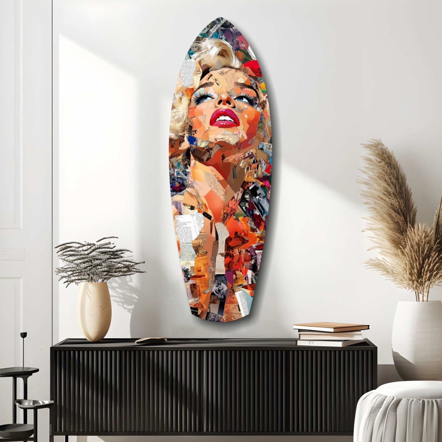 Marilyn Monroe The Shiniest Star Glass Wall Art.