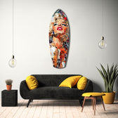 Marilyn Monroe The Shiniest Star Glass Wall Art.