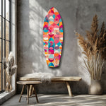 Cubic Art Glass Wall Art.