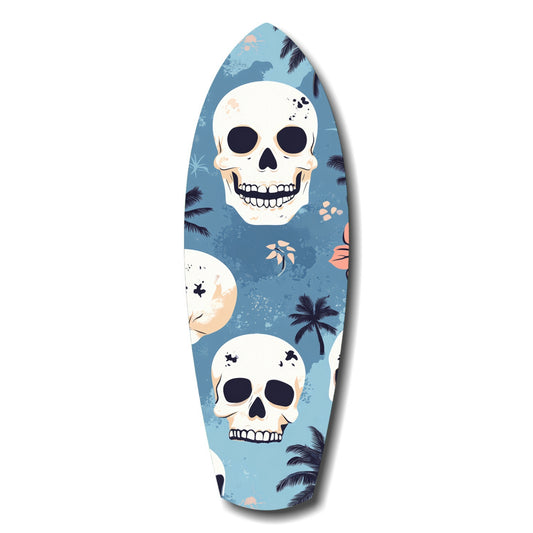Surf Skull California Dreams Glass Wall Art.