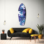 Midnight Skull Nocturnal Shadows Glass Wall Art.
