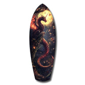 Moonlit Dragon Flight of the Night Glass Wall Art.
