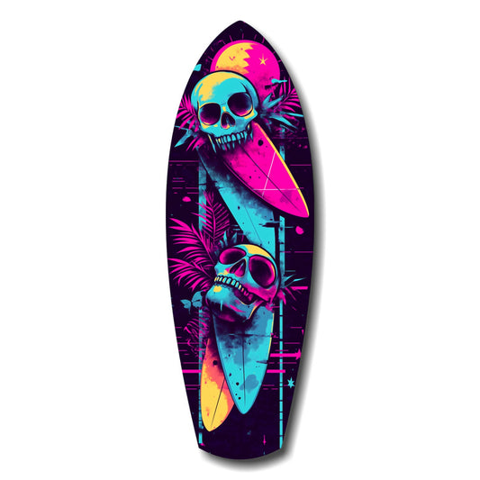 Addicted to Surfing Glass Wall Art.