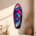 Addicted to Surfing Glass Wall Art.