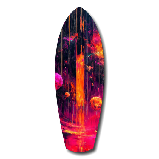Kinetic Cosmos Glass Wall Art.