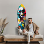 Street Soul Graffiti Skulls Glass Wall Art.