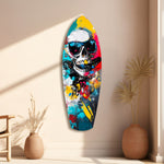 Street Soul Graffiti Skulls Glass Wall Art.