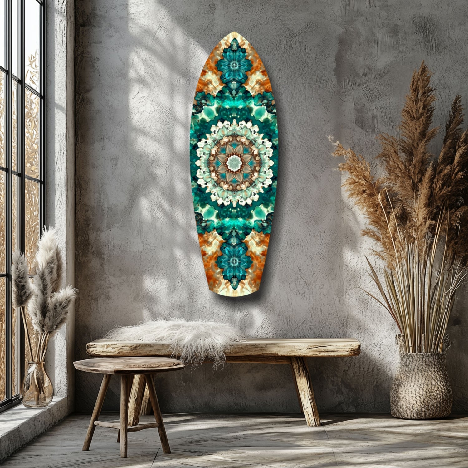 Emerald Dreams Glass Wall Art.