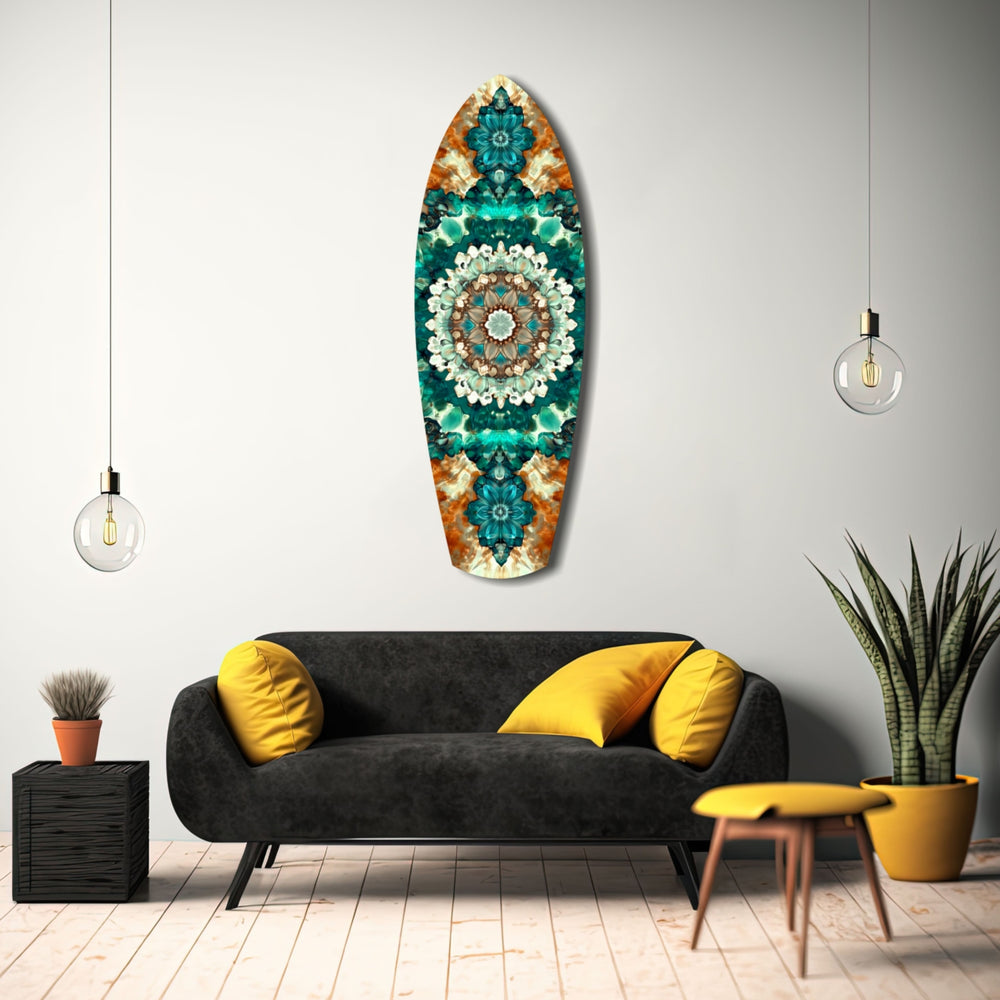 Emerald Dreams Glass Wall Art.