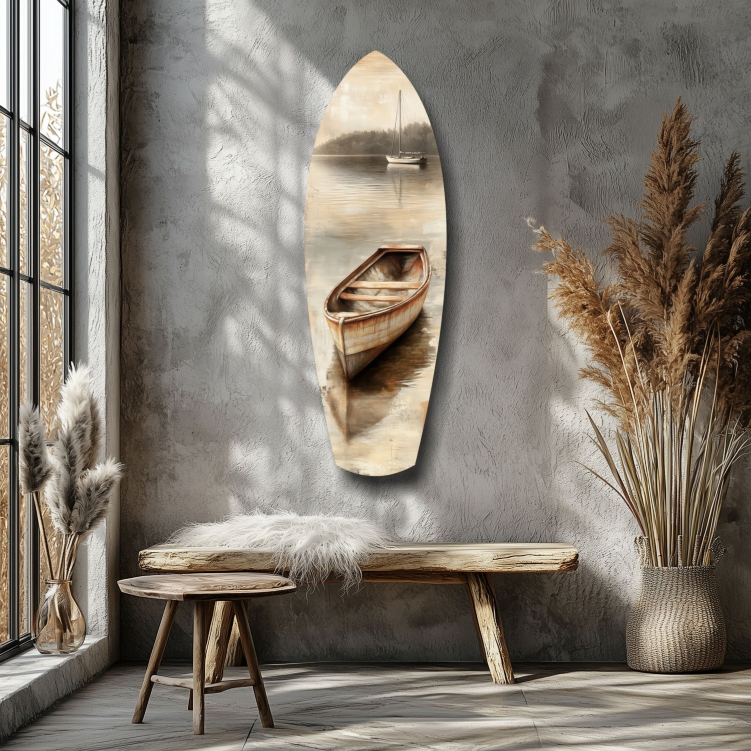 Drift of Solitude Glass Wall Art.