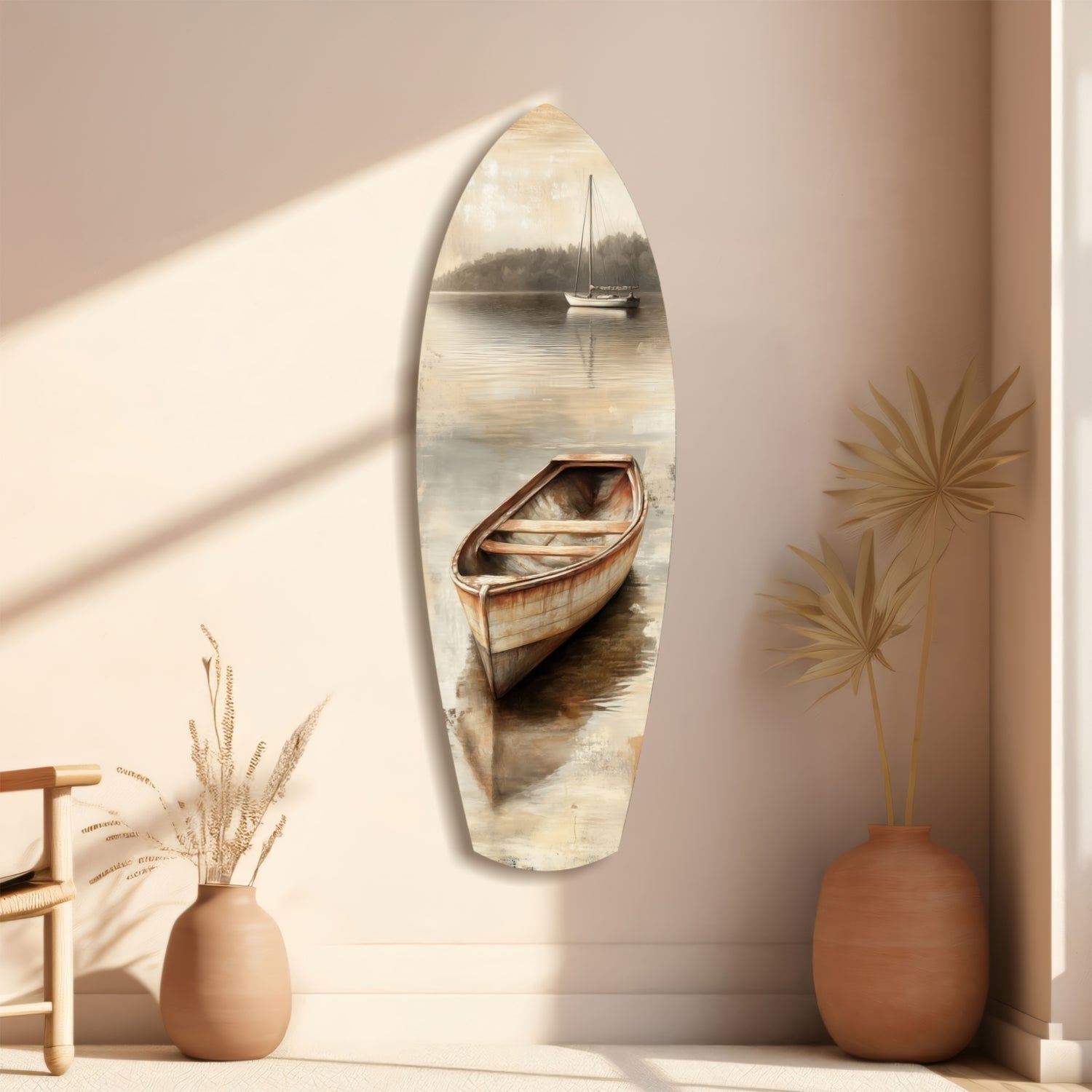 Drift of Solitude Glass Wall Art.