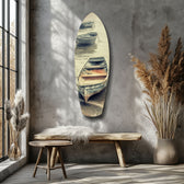 Drift of Solitude Glass Wall Art.
