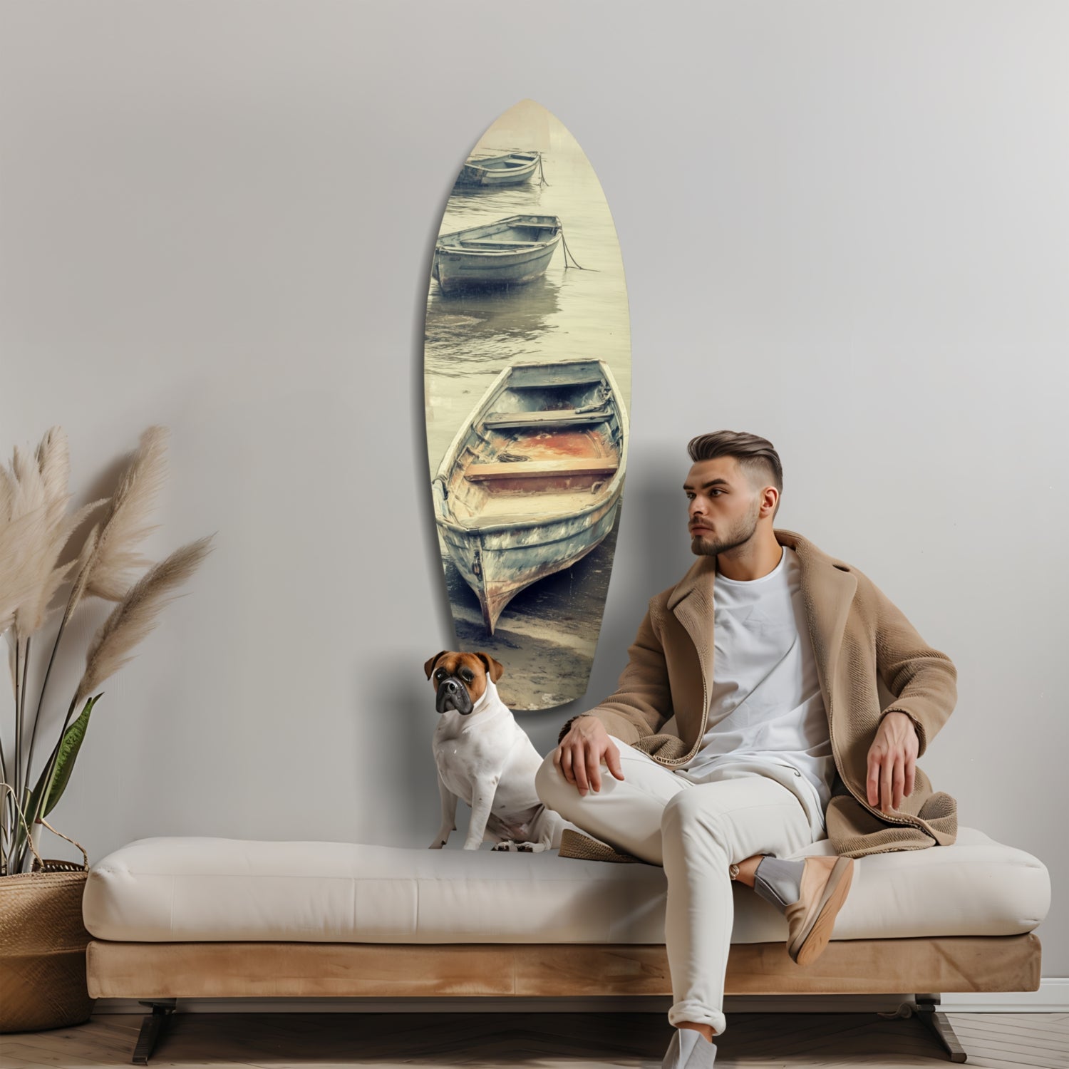 Drift of Solitude Glass Wall Art.