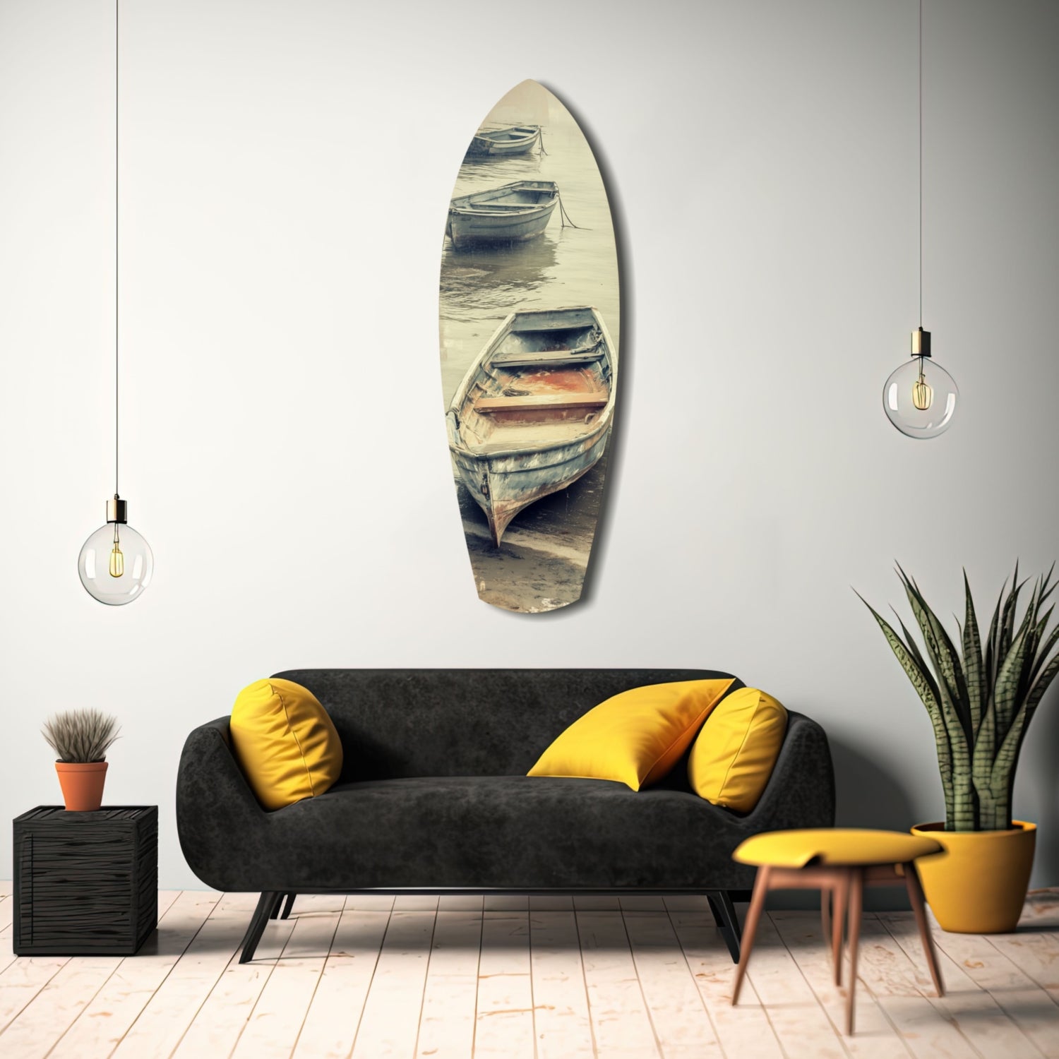 Drift of Solitude Glass Wall Art.