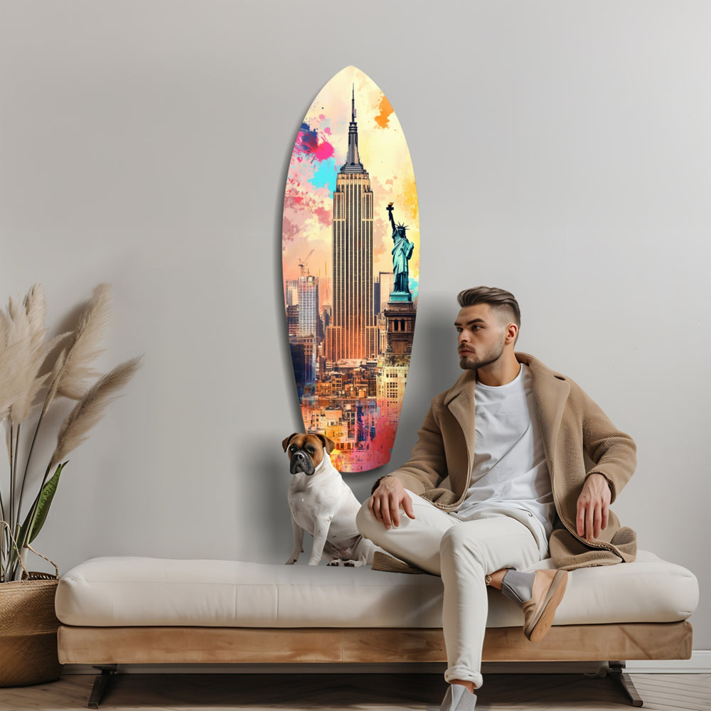 Empire City Glass Wall Art.