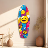 Smiley Glass Wall Art.